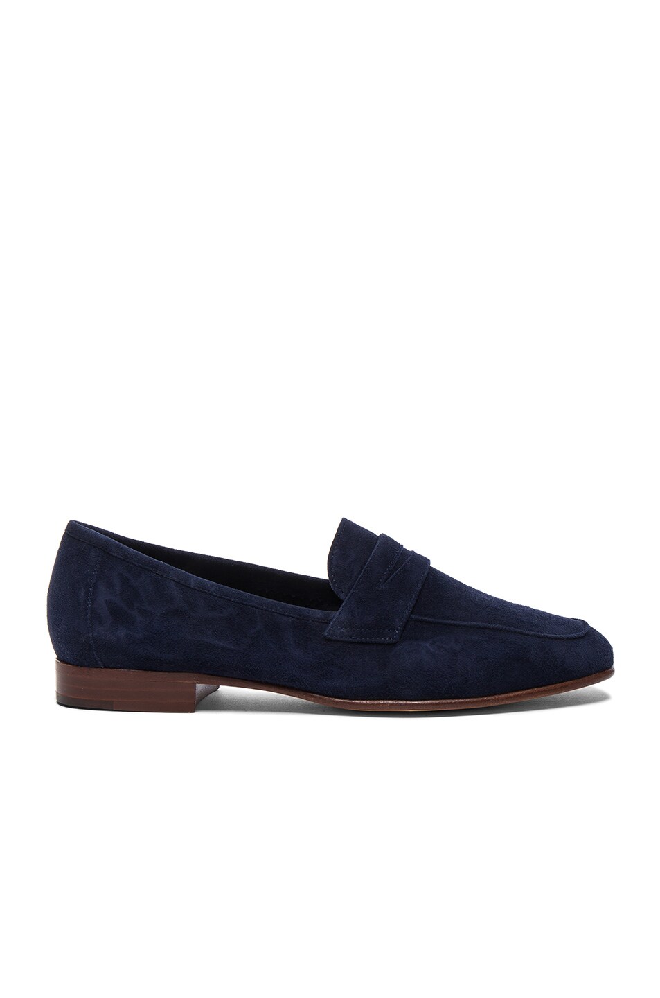 Image 1 of Mansur Gavriel Classic Suede Loafers in Blue