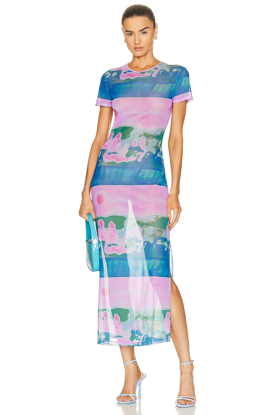 Image 1 of Miaou Billie Dress in Thermal Pastel