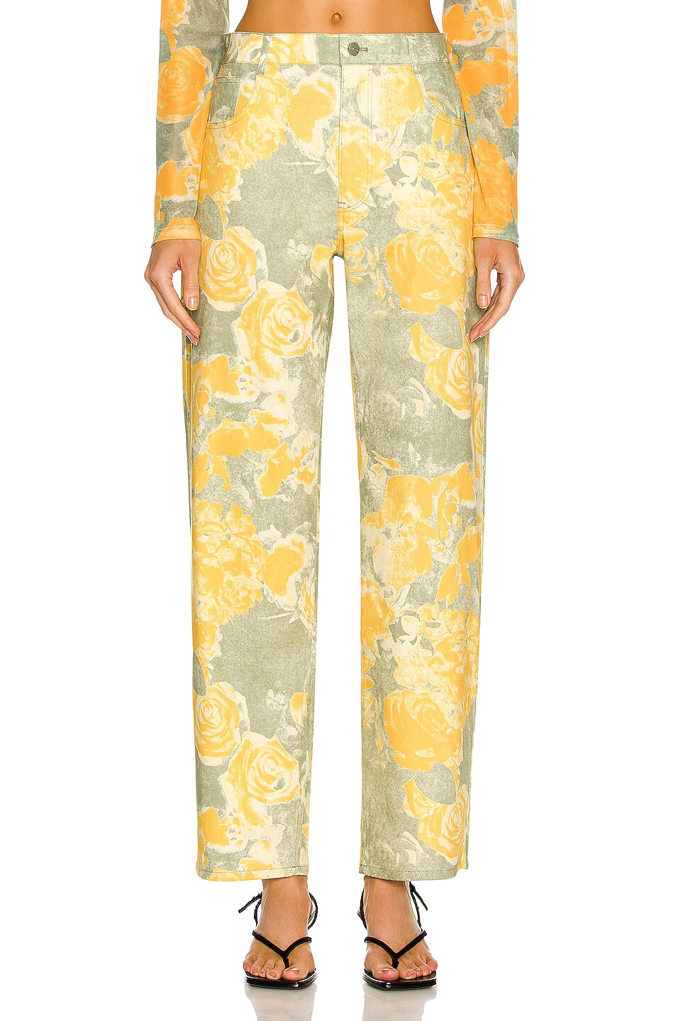 Image 1 of Miaou Fargo Pant in Decades Yellow