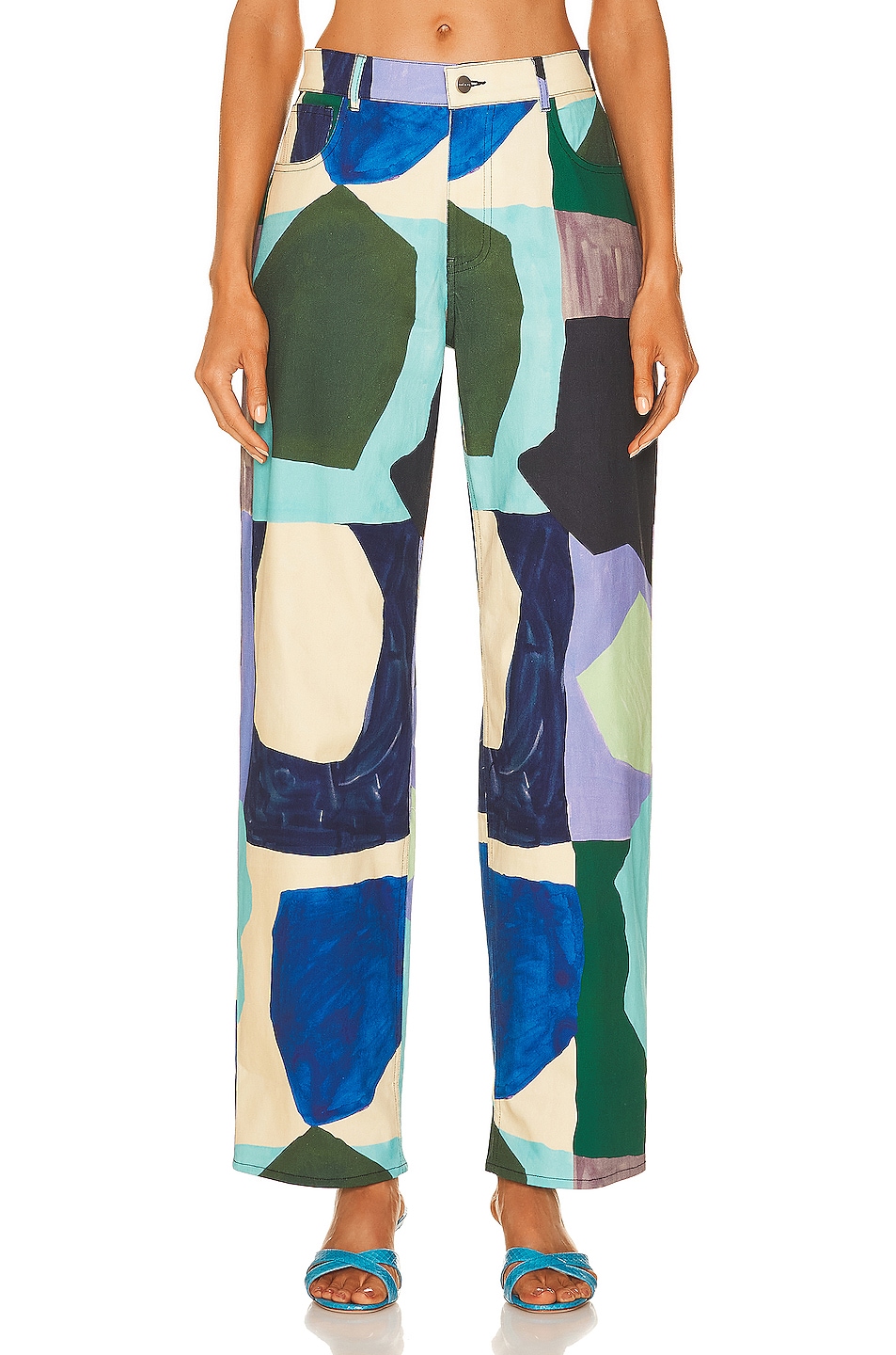 Image 1 of Miaou x Paloma Elsesser Fargo Pant in Abstraction