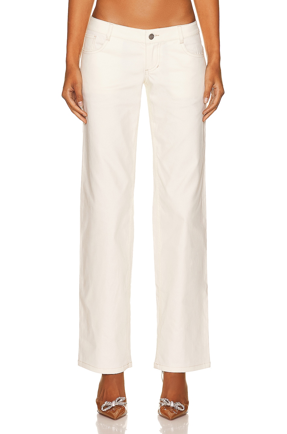 Image 1 of Miaou Atlas Pant in Creme