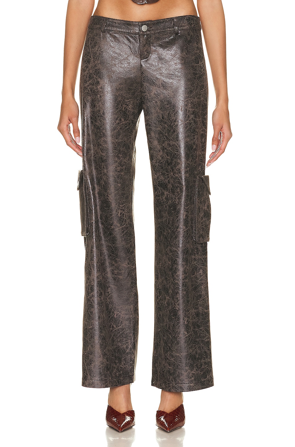 Image 1 of Miaou Elias Pant in Varnish Printed Suede