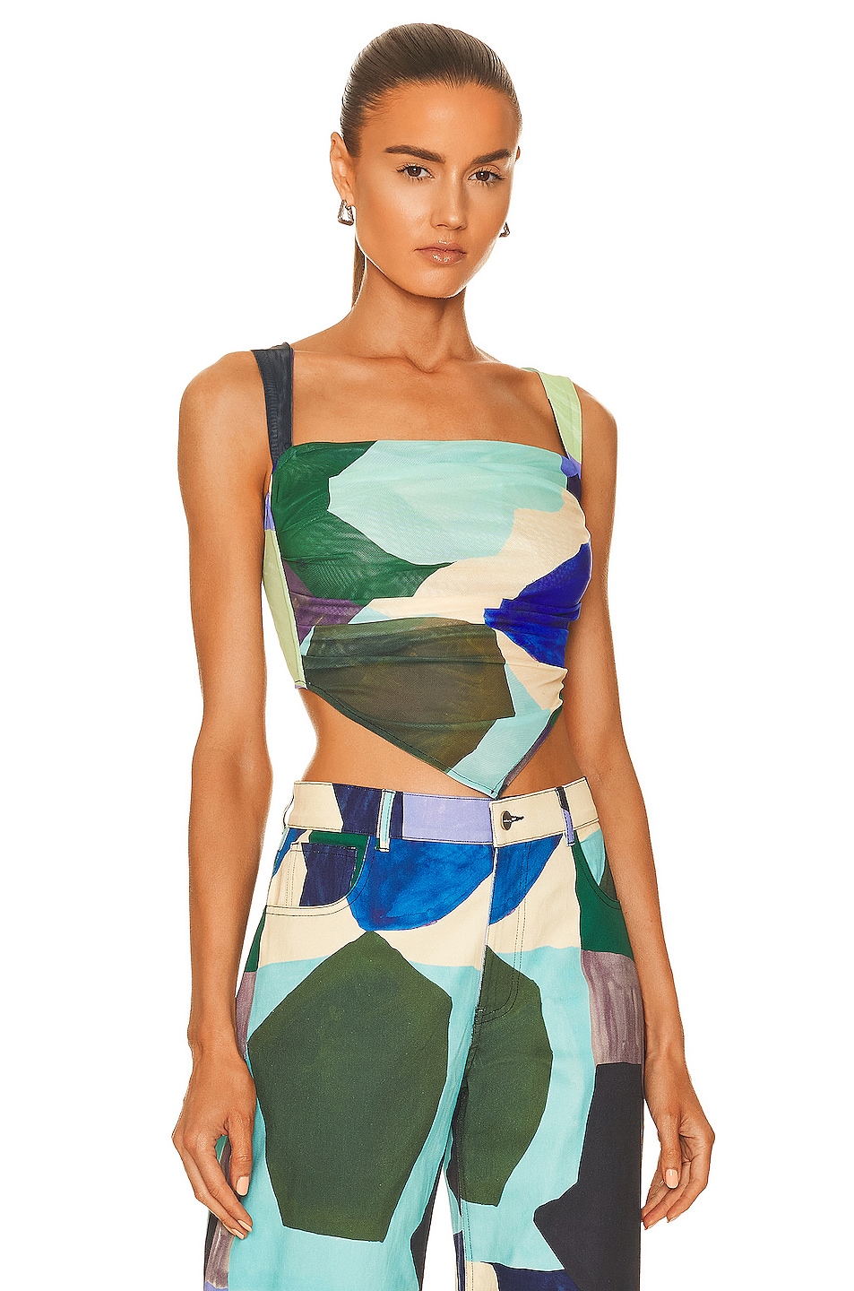 Image 1 of Miaou x Paloma Elsesser Tati Top in Abstraction