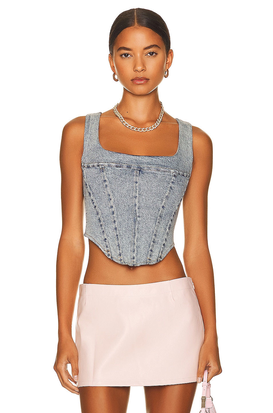 Image 1 of Miaou Campbell Corset Top in Maverick