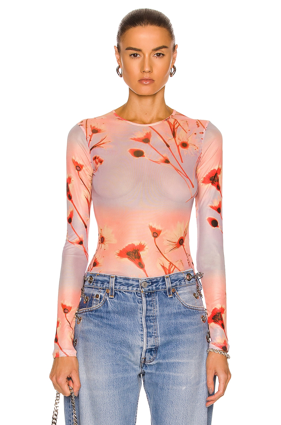 Image 1 of Miaou Long Sleeve Top in Sunrise
