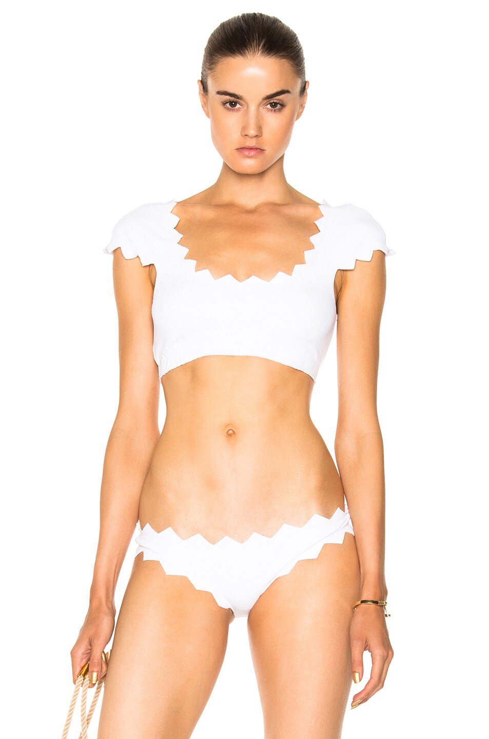 Image 1 of Marysia Swim Mexico Bikini Top in Bright White