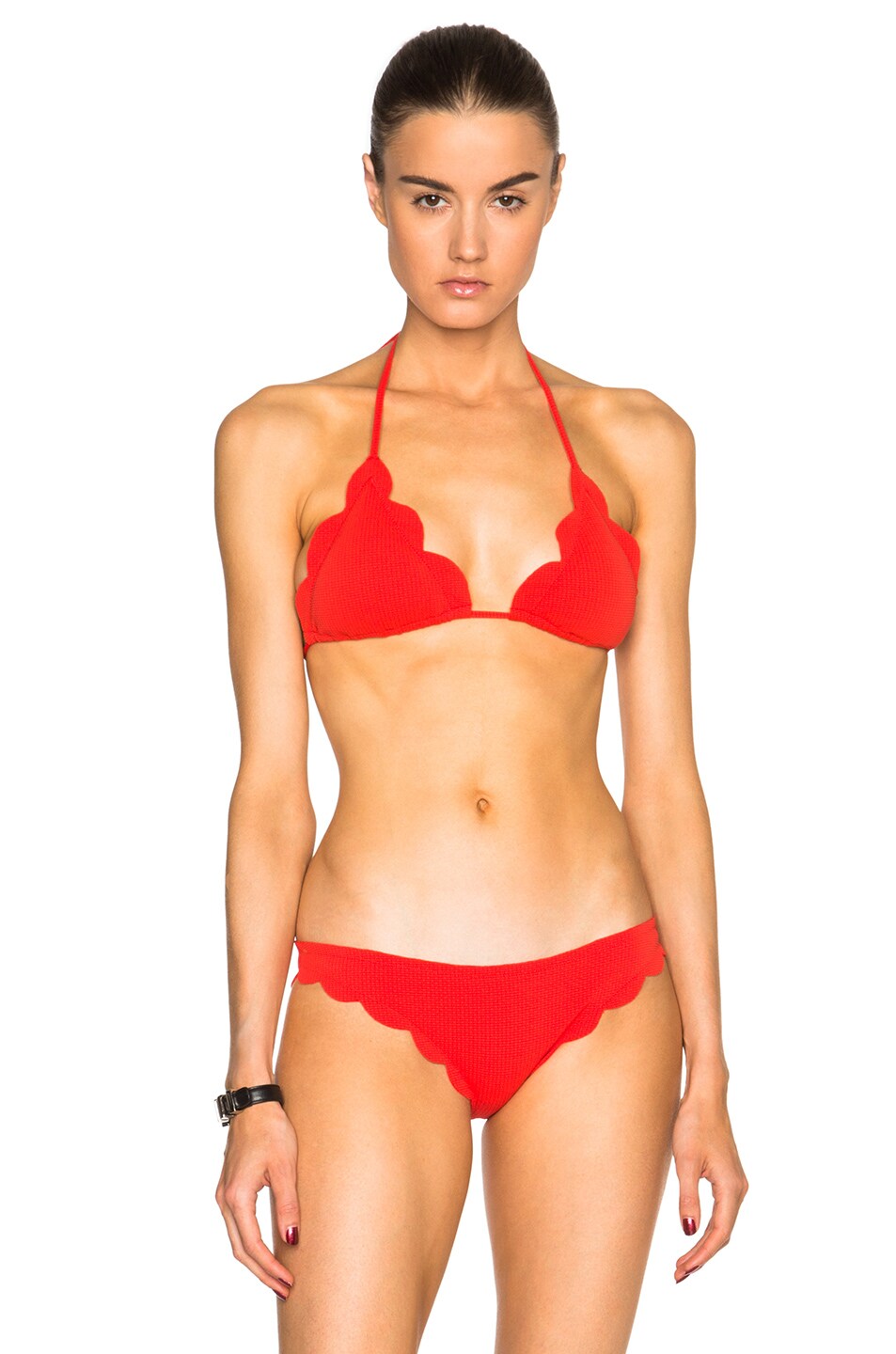Image 1 of Marysia Swim Broadway Bikini Top in Poppy Red