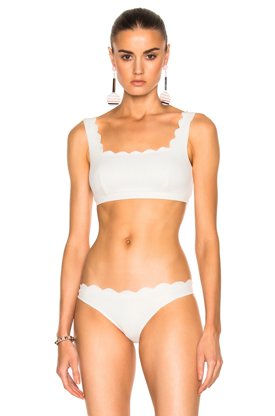Image 1 of Marysia Swim Palm Springs Bikini Top in Coconut