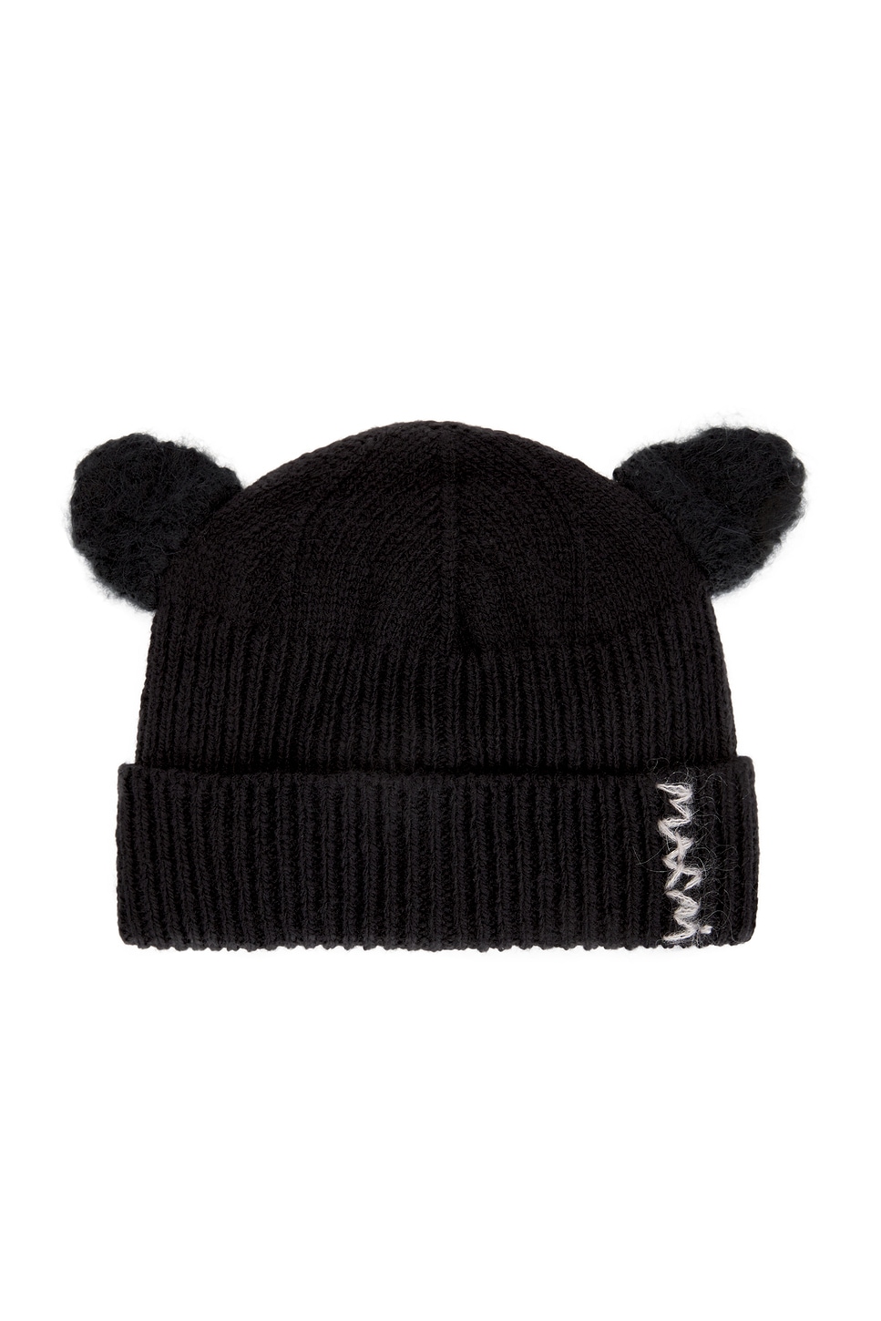 Shop Marni Animal Ear Hat In Black