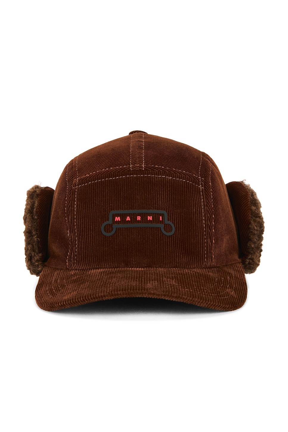 Marni Corduroy Baseball Hat In Brown