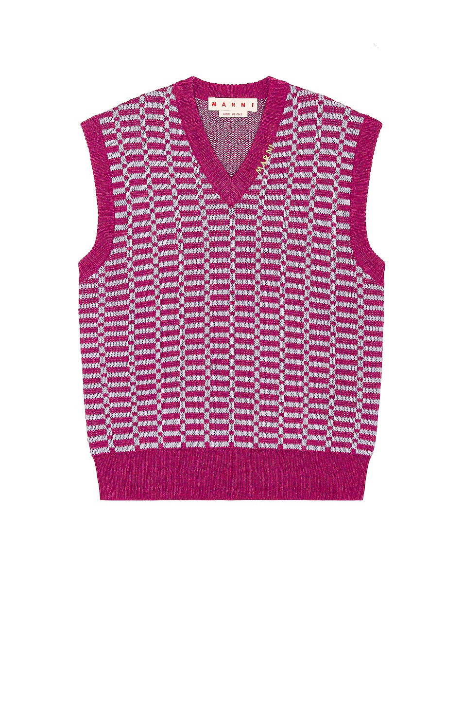 Image 1 of Marni Sleeveless V-Neck Sweater in Lavender