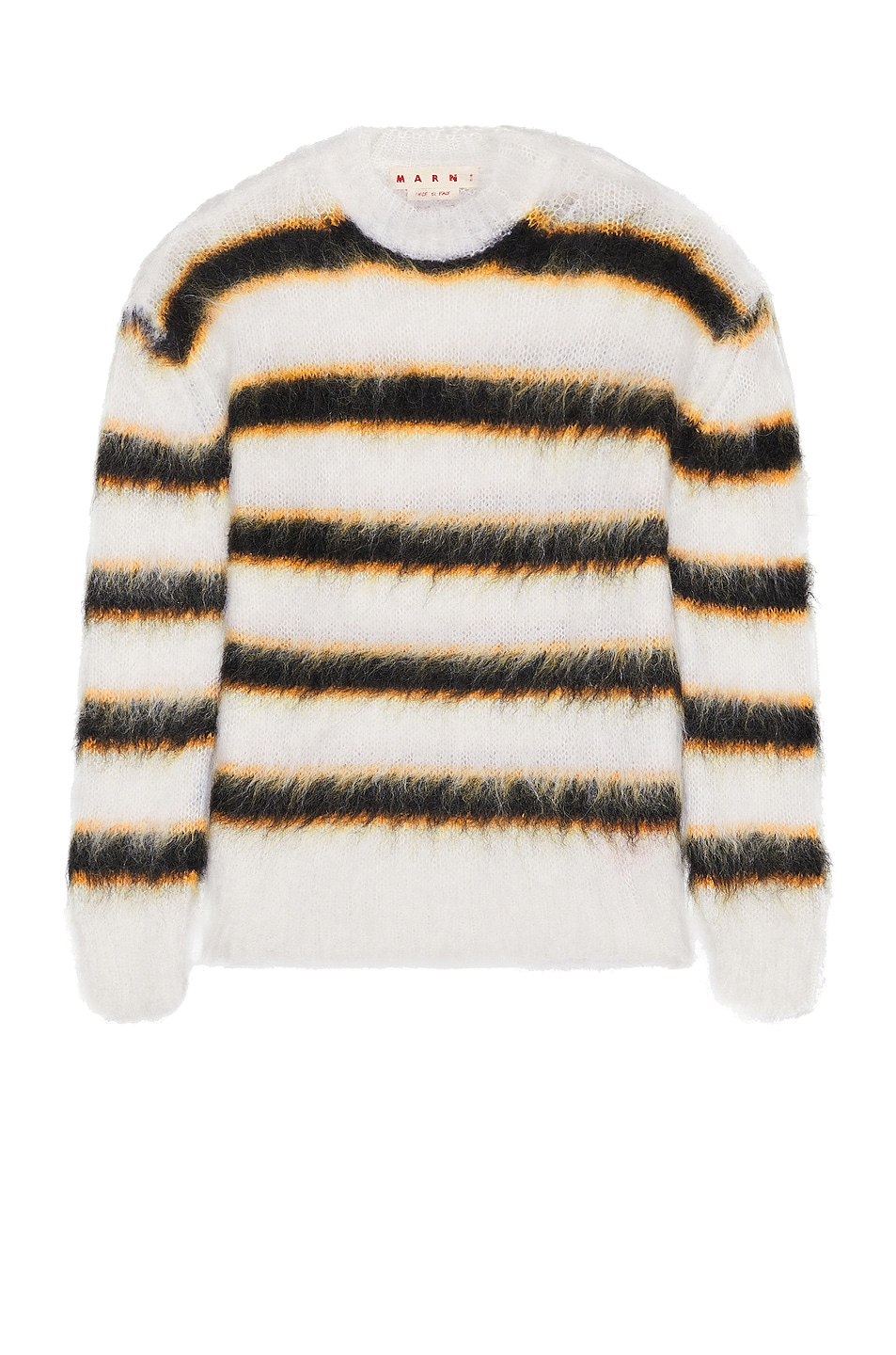 Image 1 of Marni Long Sleeve Crewneck Sweater in Lily White