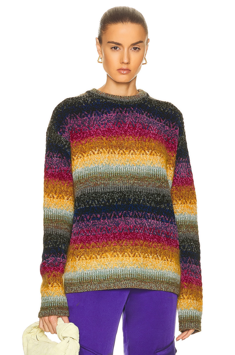 Image 1 of Marni Long Sleeve Crewneck Sweater in Multicolor