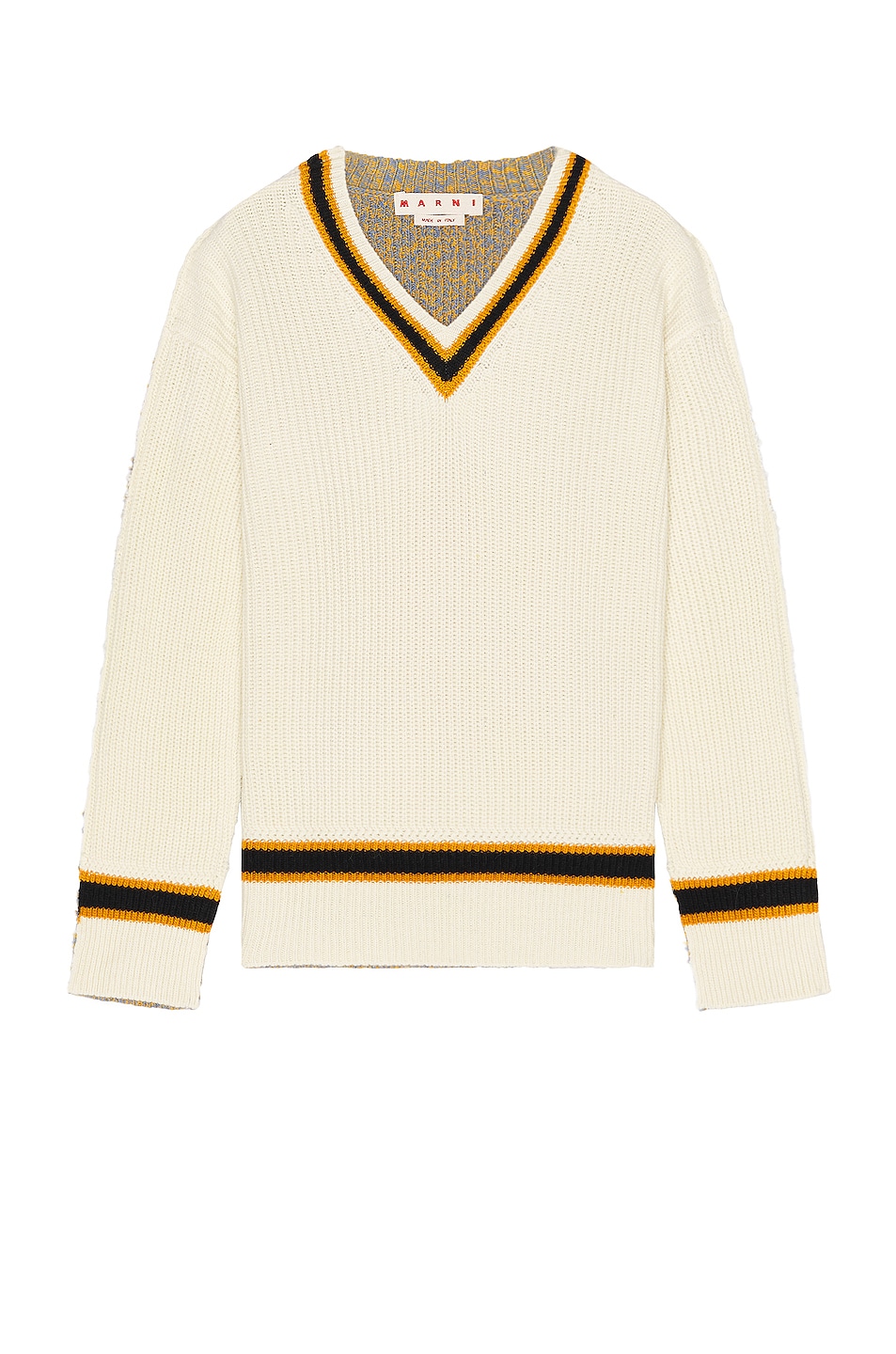Image 1 of Marni V Neck Sweater in Snow