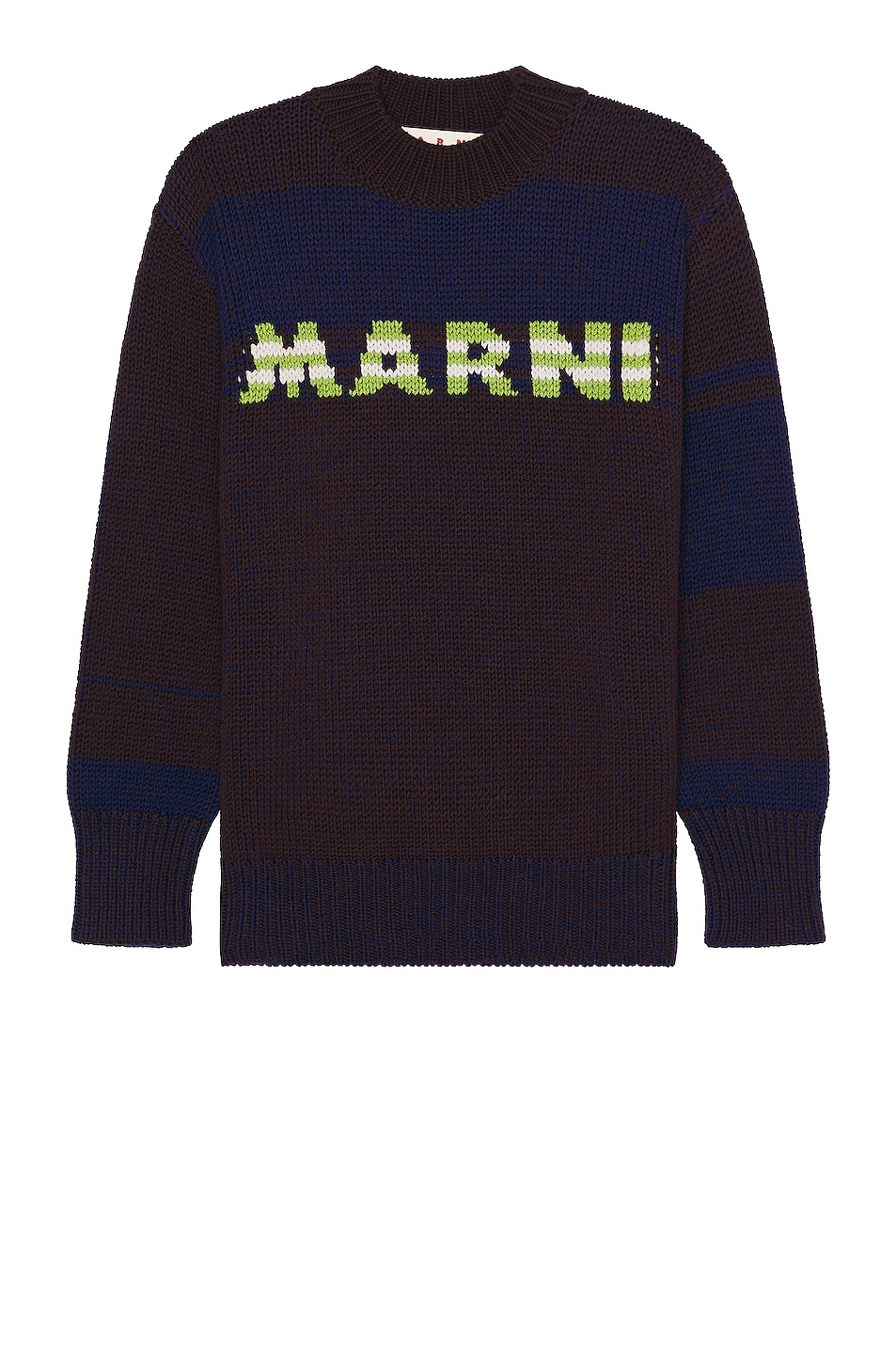 Image 1 of Marni Roundneck Sweater in Coffee