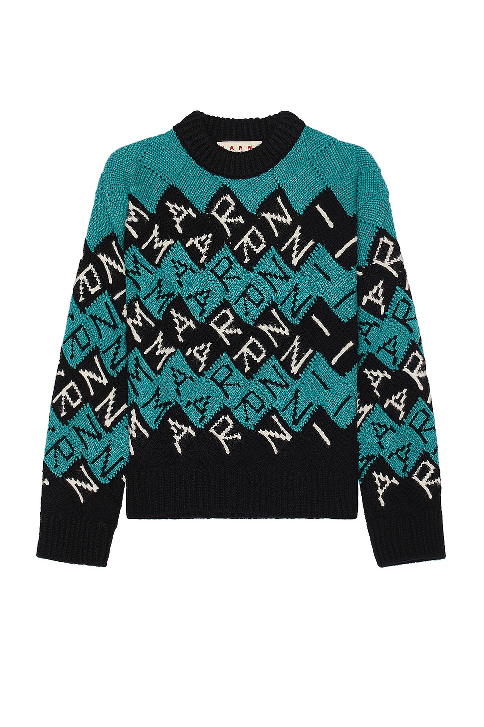 Image 1 of Marni Roundneck Sweater in Black