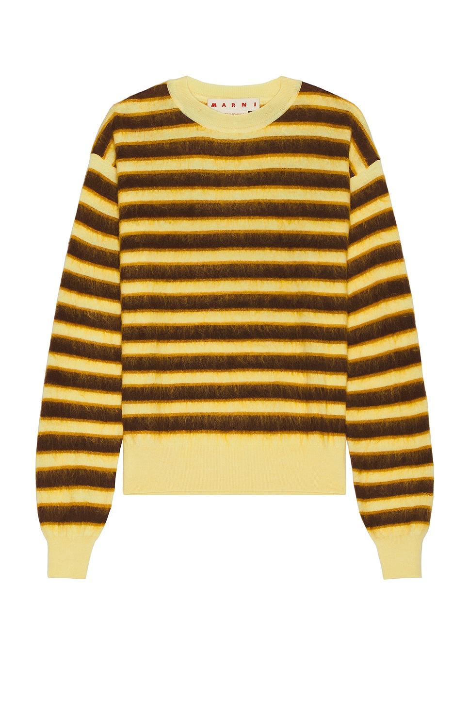 Shop Marni Roundneck Sweater In Pineapple