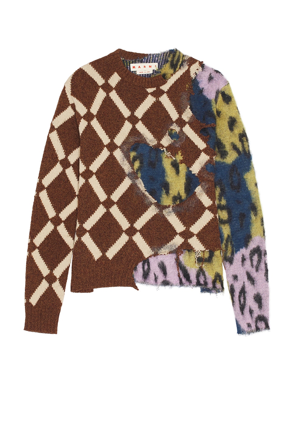 Image 1 of Marni Roundneck Sweater in Multicolor