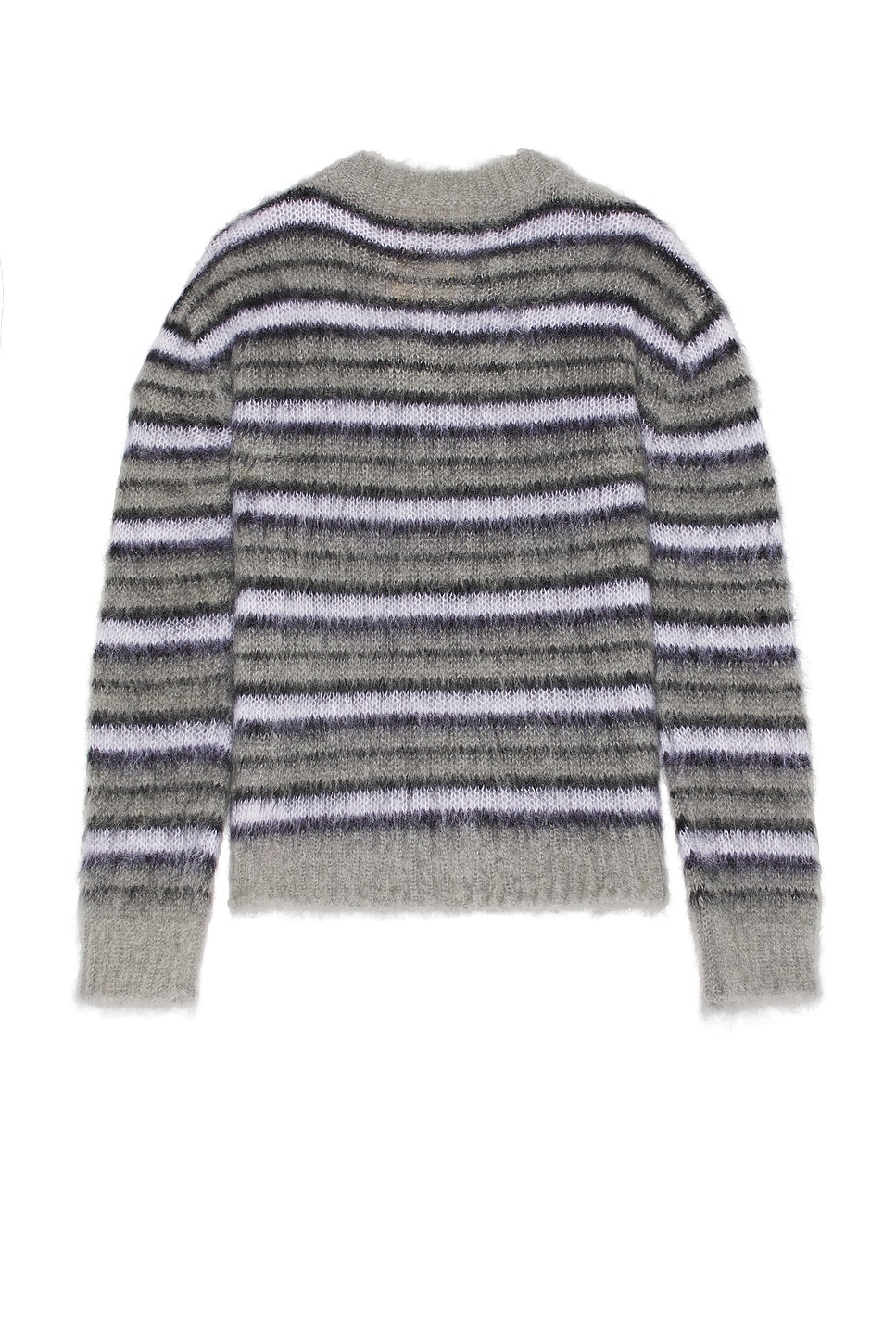 Shop Marni Crewneck Sweater In Antique Silver