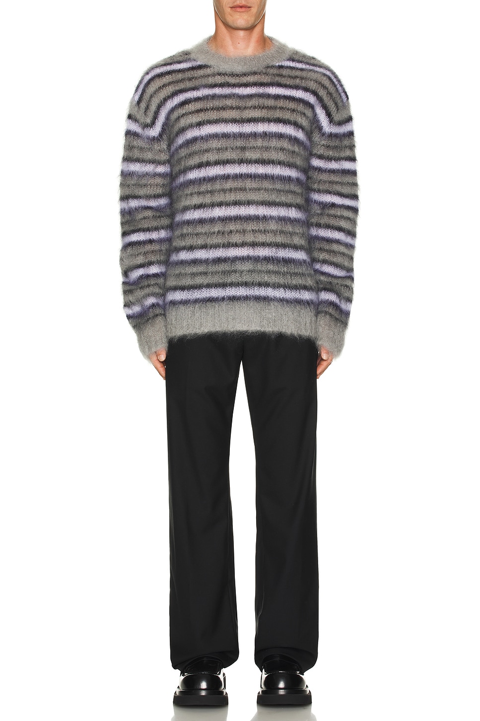 Image 1 of Marni Crewneck Sweater in Antique Silver