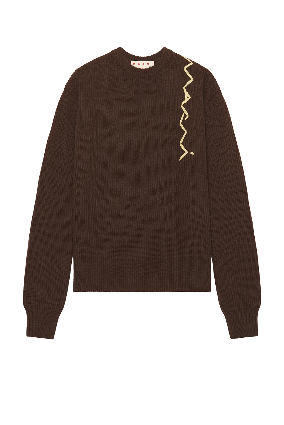 Roundneck Sweater in Brown