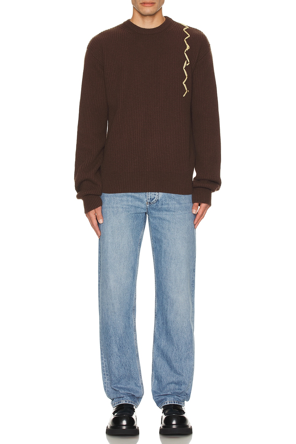 Image 1 of Marni Roundneck Sweater in Moca