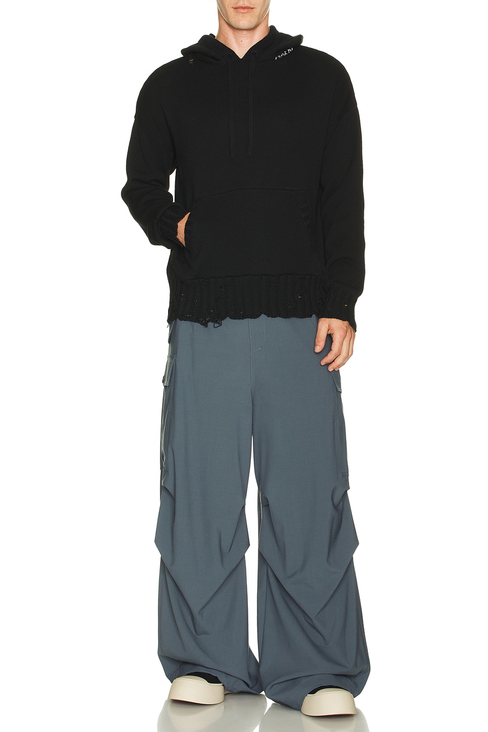 Image 1 of Marni Roundneck Sweater in Black