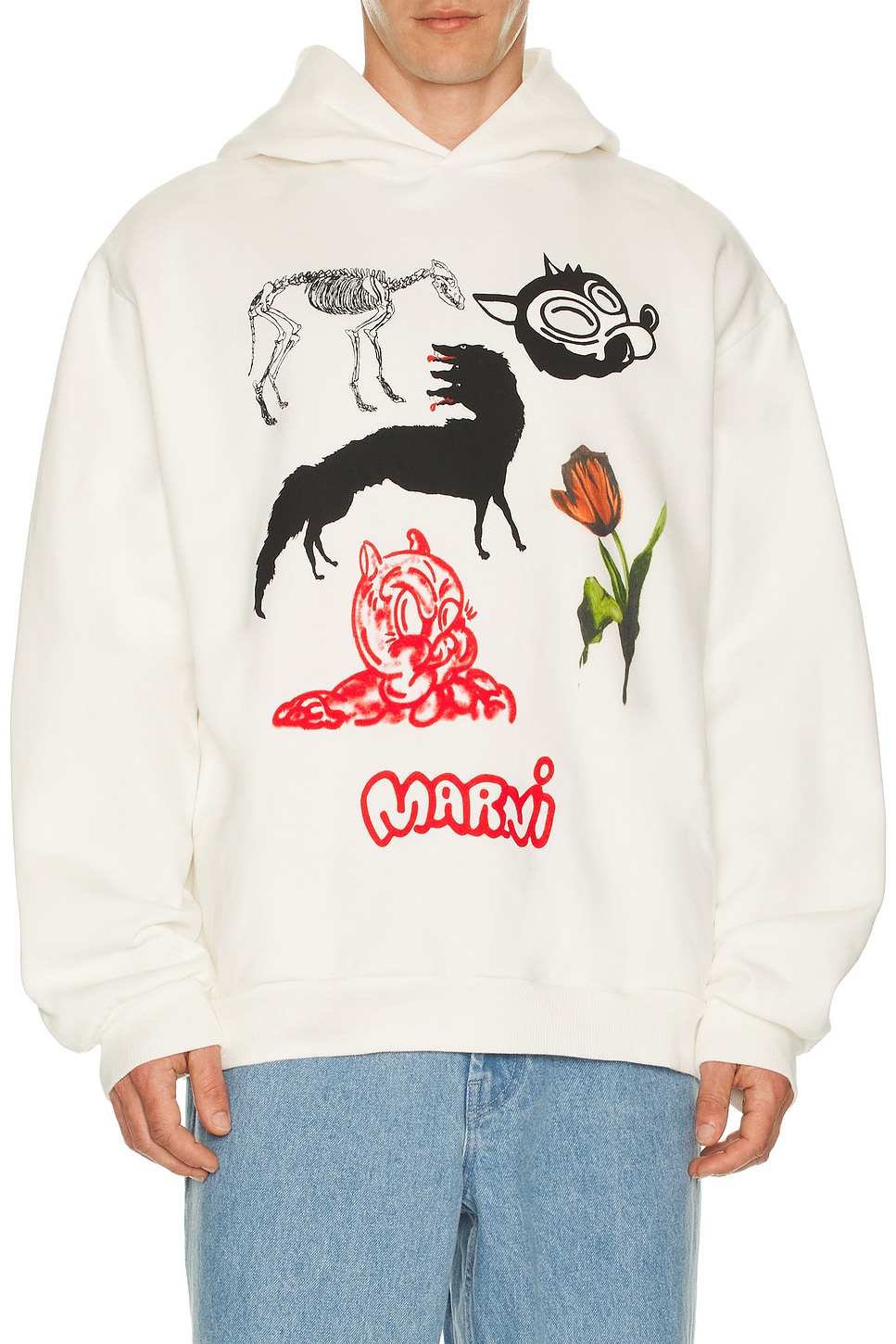 Image 1 of Marni Hoodie in Natural White