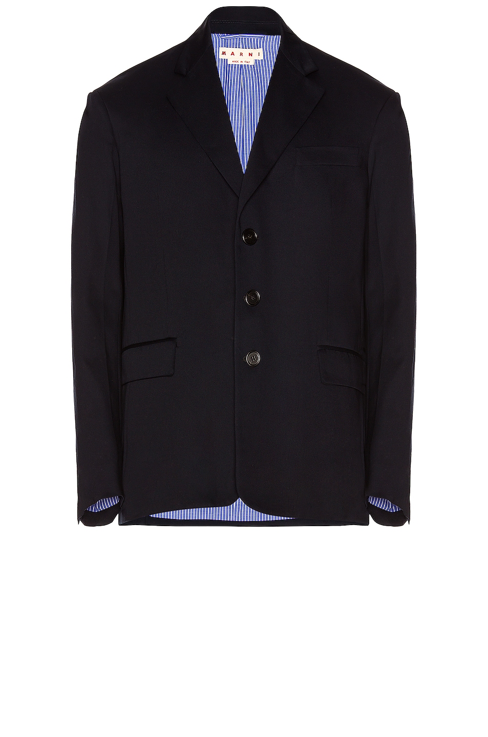 Image 1 of Marni Tailored Jacket in Blue Black