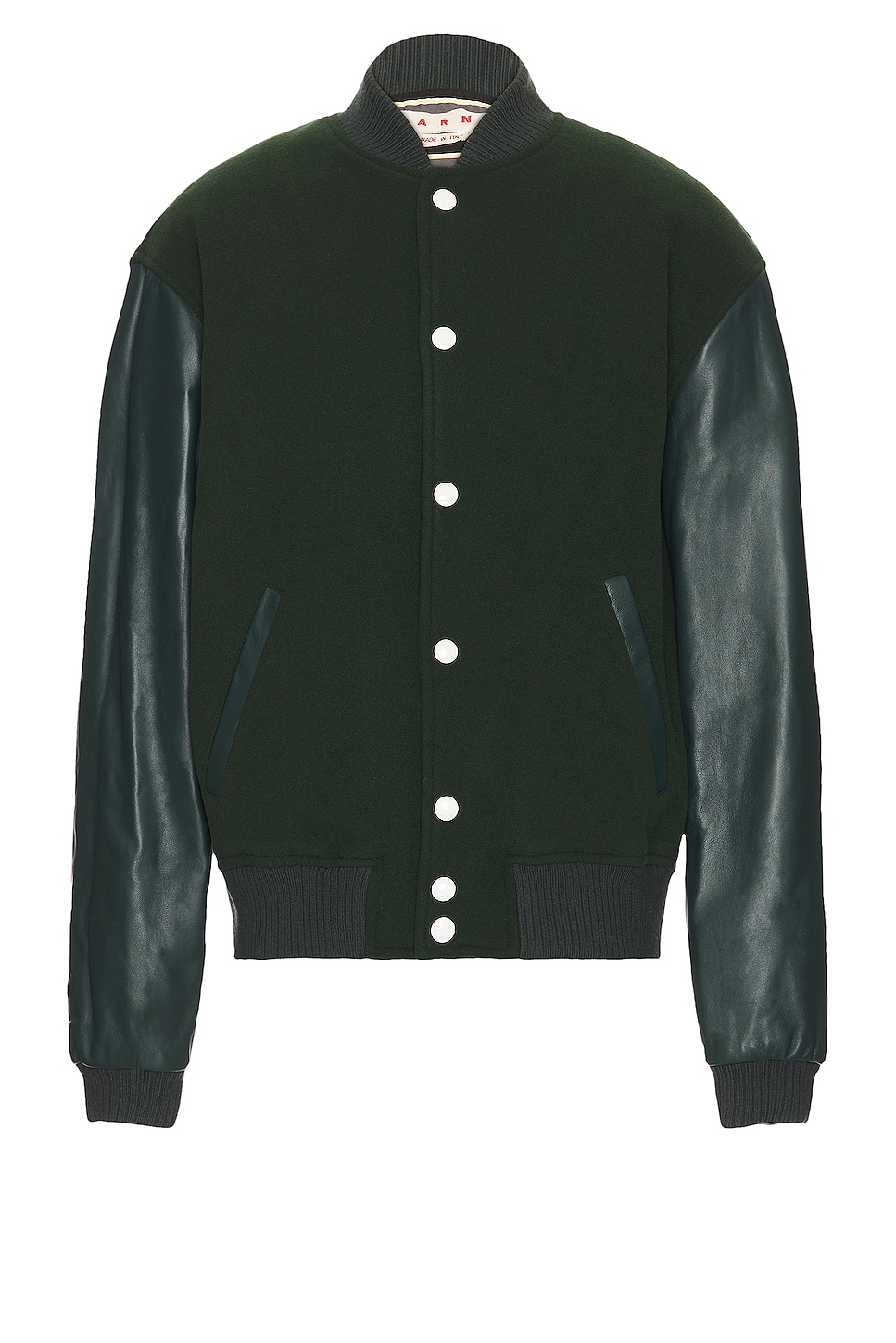 Image 1 of Marni Varsity Jacket in Spherical Green