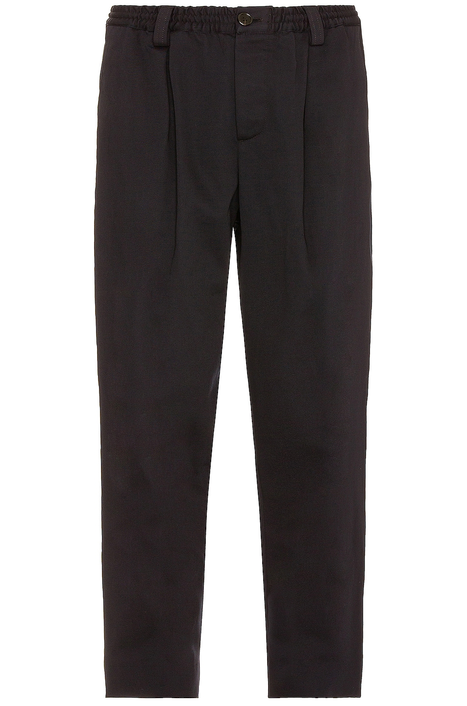 Image 1 of Marni Cropped Drawstring Trousers in Blue Black