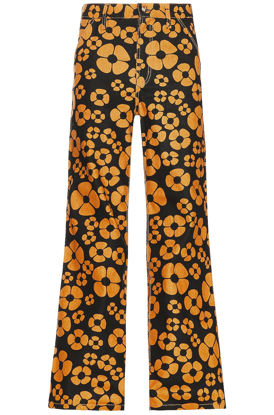 Image 1 of Marni X Carharrt Printed Trouser In Sunflower in Sunflower