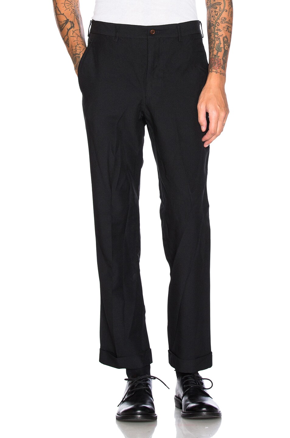 Image 1 of Marni Cotton Wool Gabardine Trousers in Black