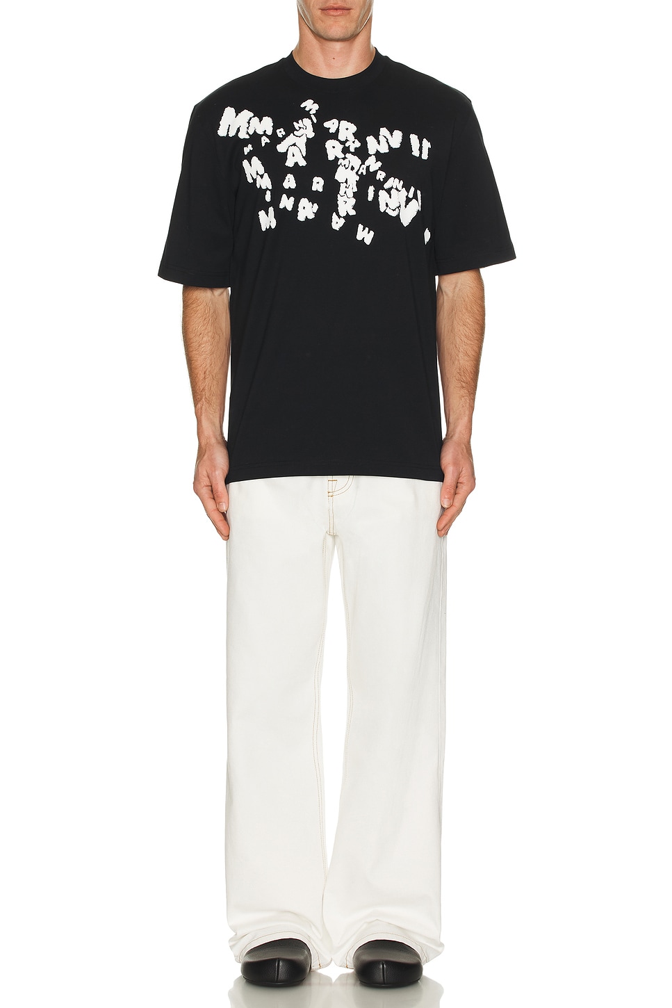 Image 1 of Marni Logo T-Shirt in Black