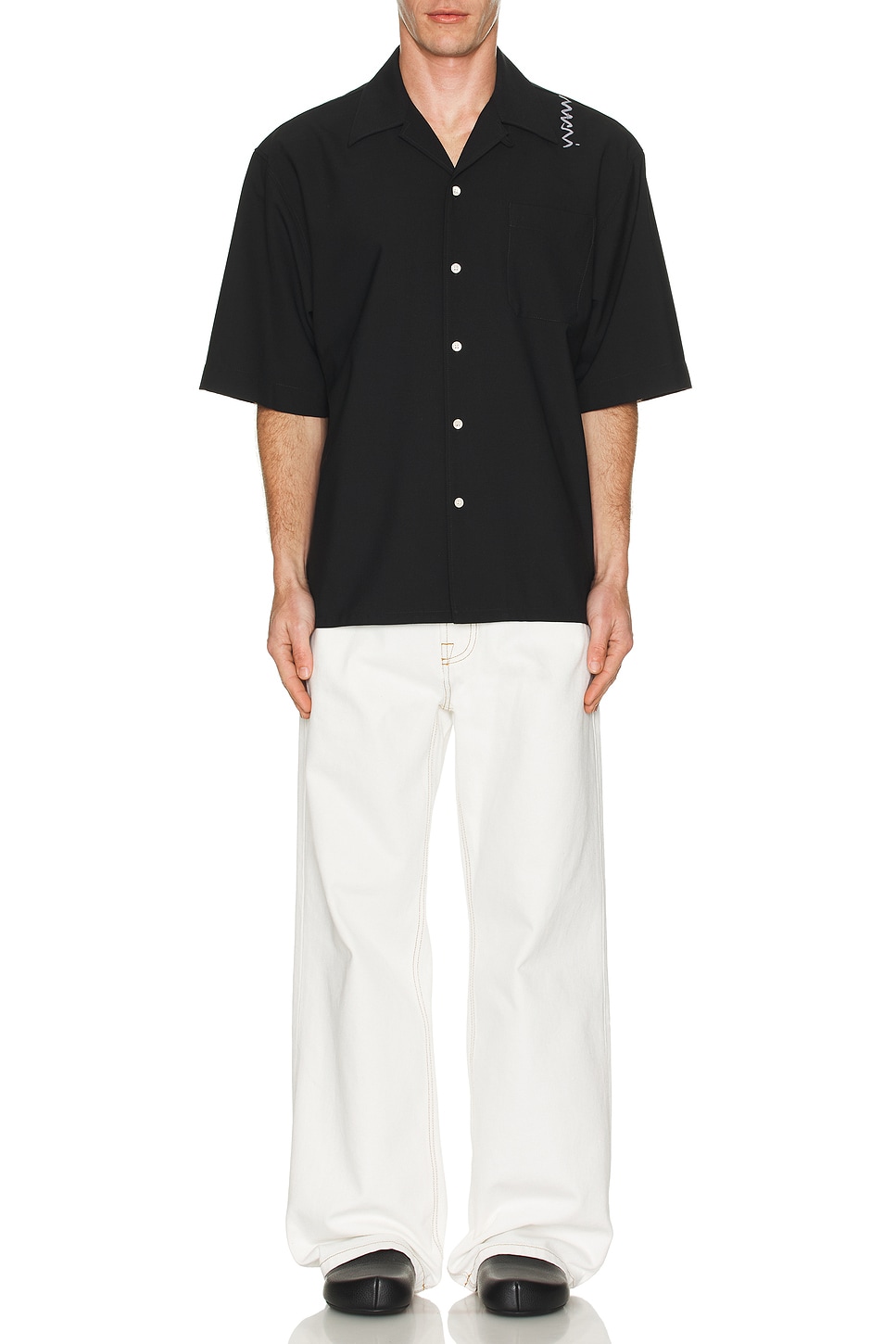 Image 1 of Marni Short Sleeve Shirt in Black