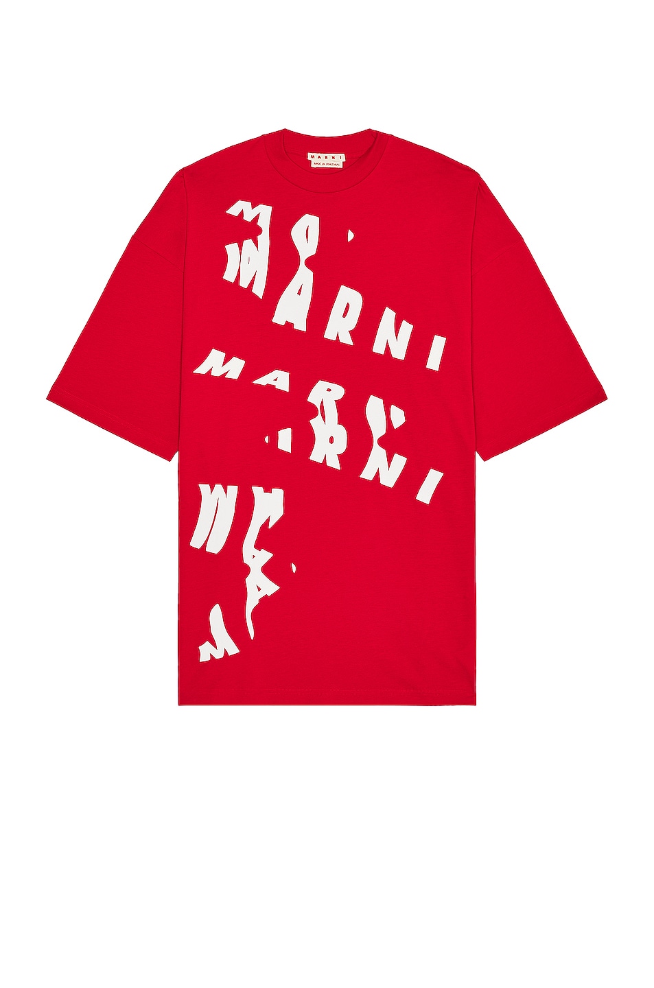 Image 1 of Marni Short Sleeve Graphic T-Shirt in Crimson