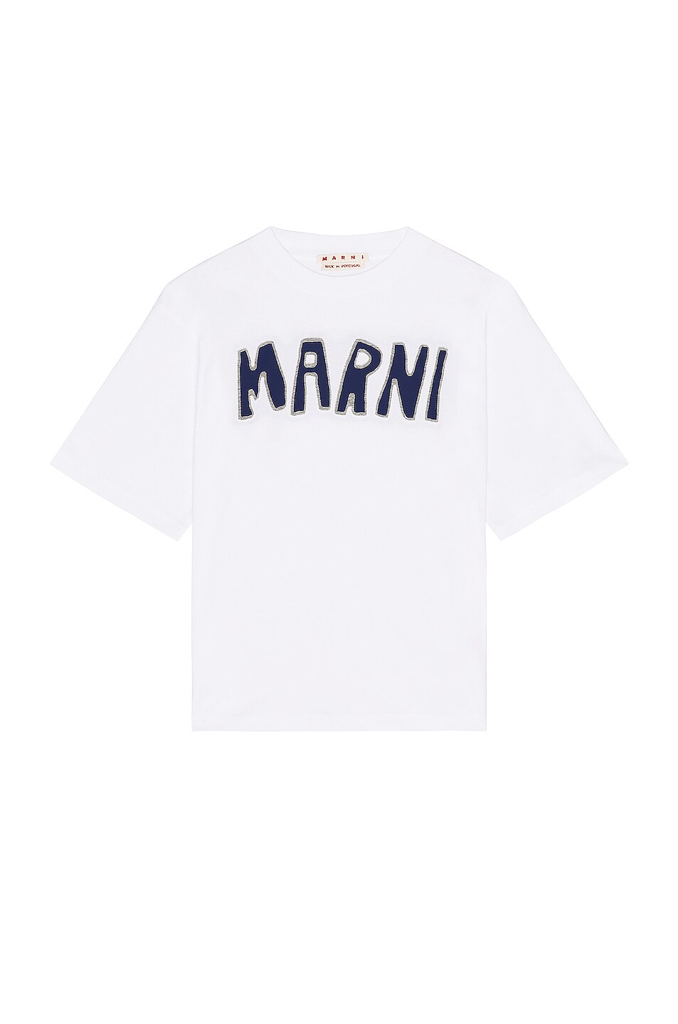 Image 1 of Marni Logo T-Shirt in Lily White