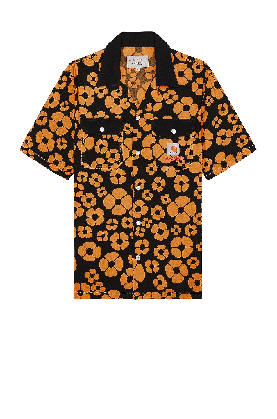 Image 1 of Marni X Carhartt Printed Shirt In Sunflower in Sunflower
