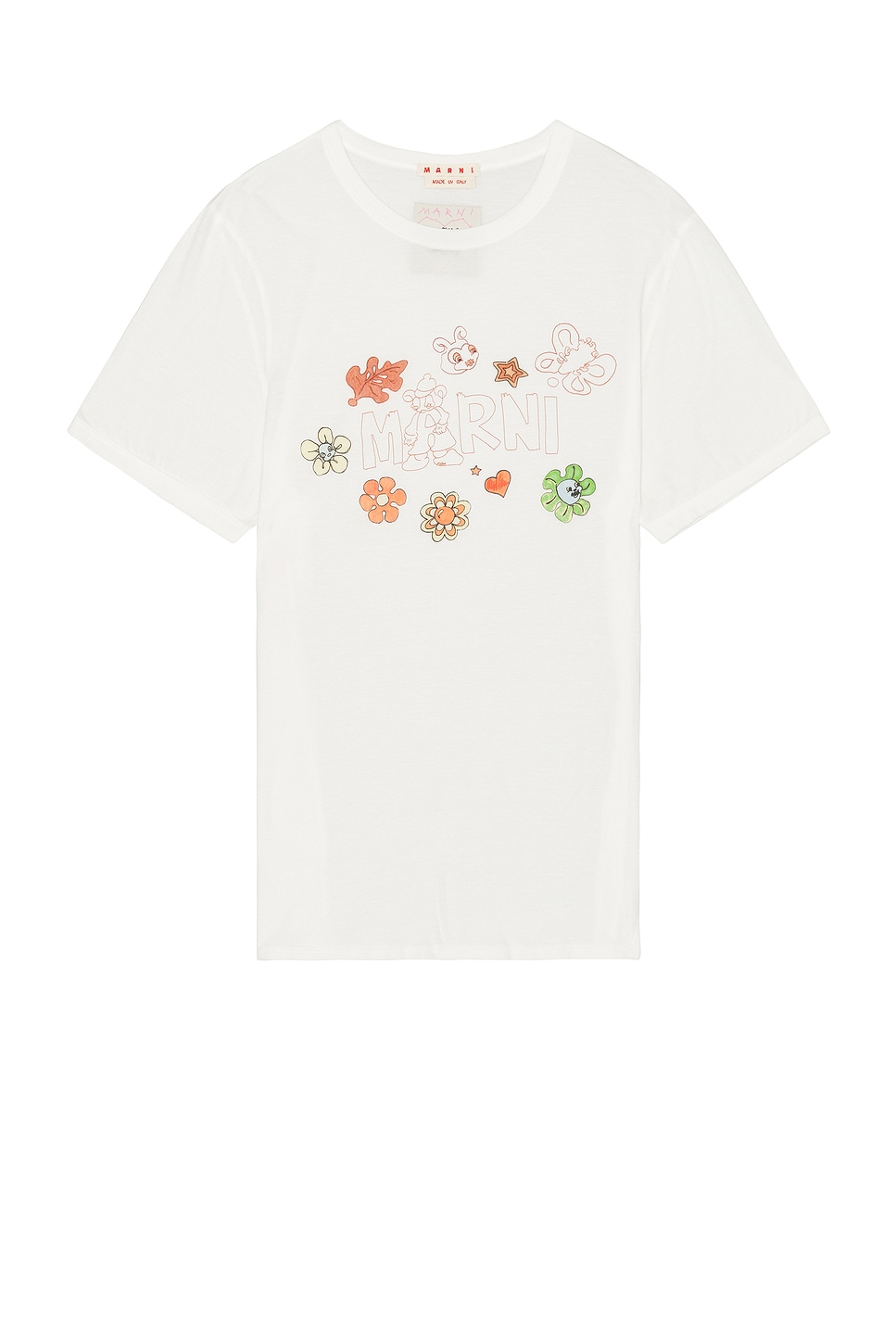 Image 1 of Marni X Paloma Funky Charm Explosion T-shirt in Lily White