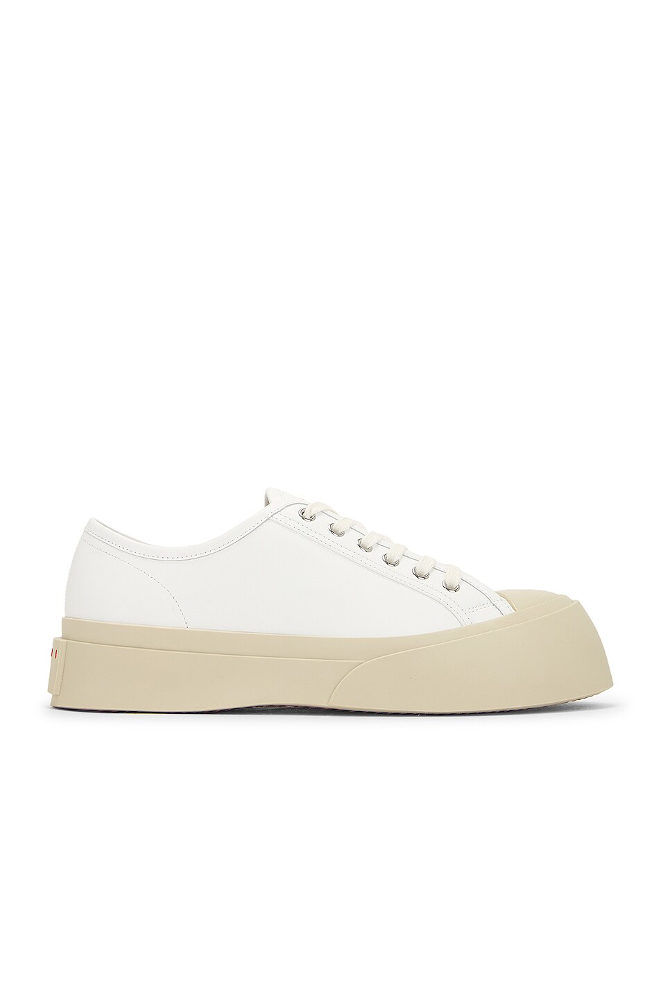 Image 1 of Marni Pablo Lace-Up Sneakers in Lily White