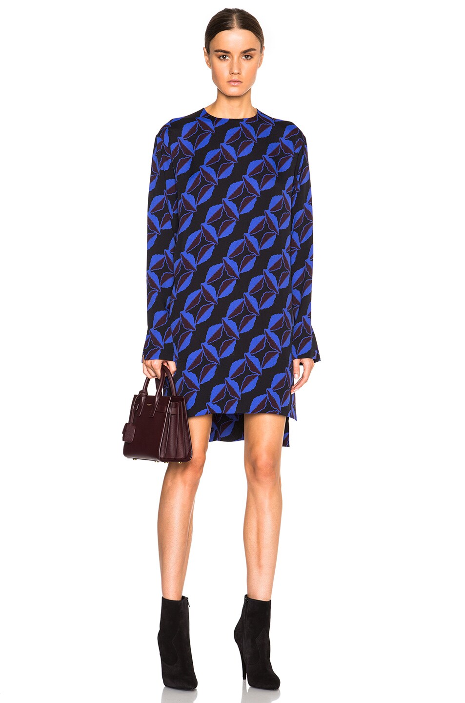 Image 1 of Marni Printed Tunic Dress in Blue
