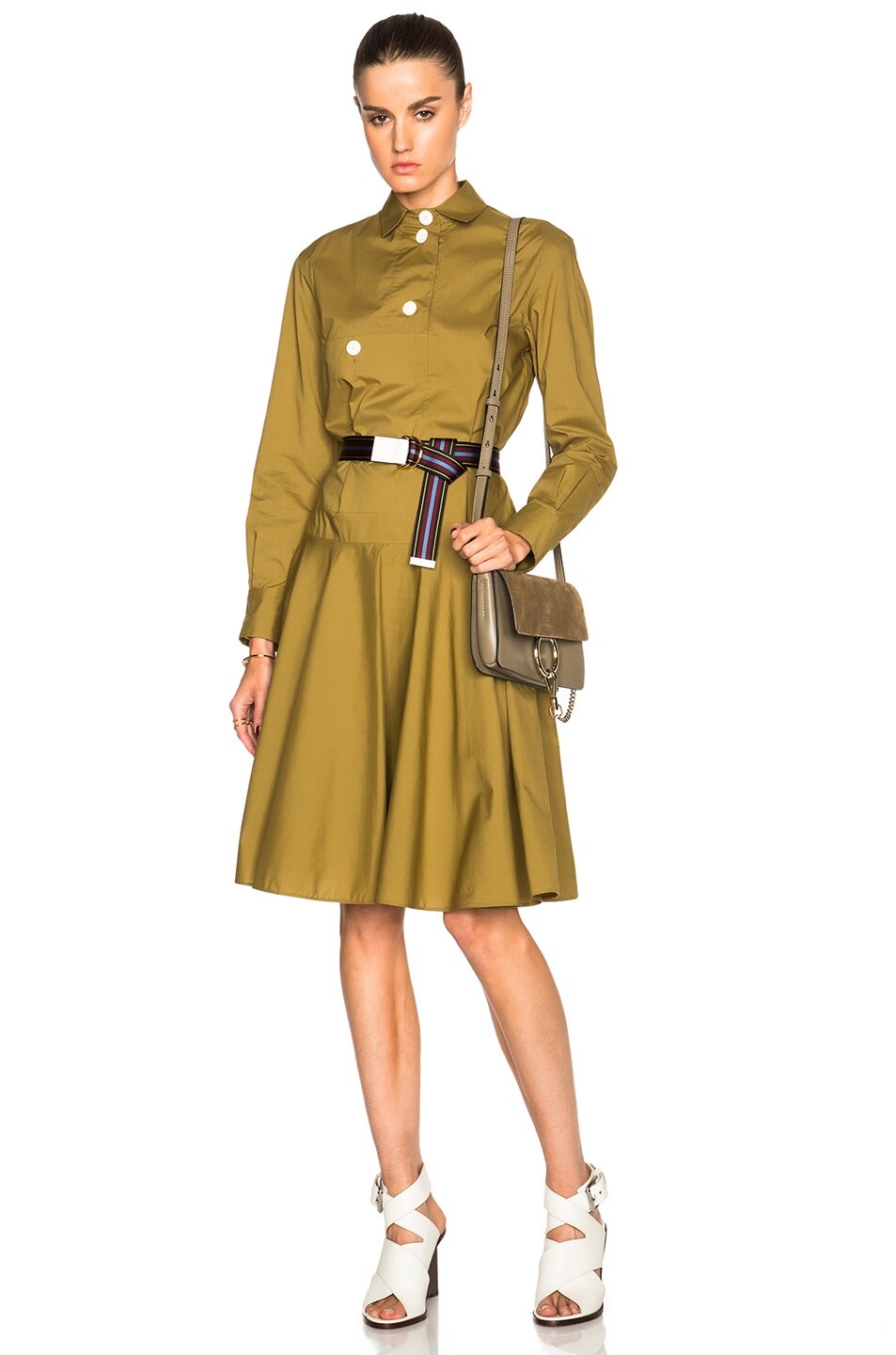 Image 1 of Marni Shirt Dress in Light Curry