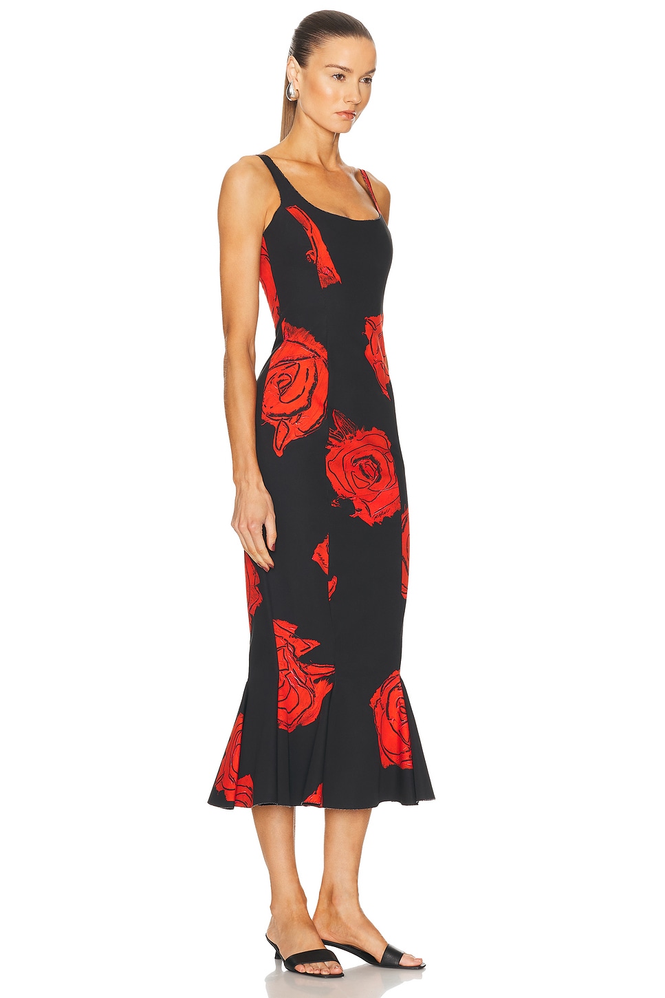 Image 2 of Marni Long Trumpet Dress in Black