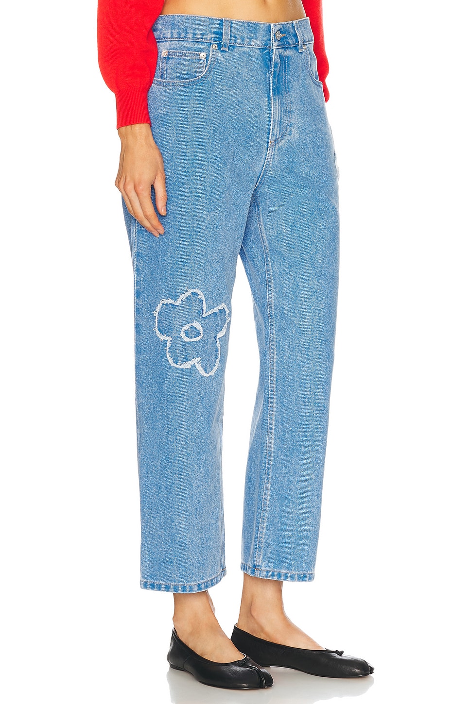 Marni Cropped Leg In Cobalt