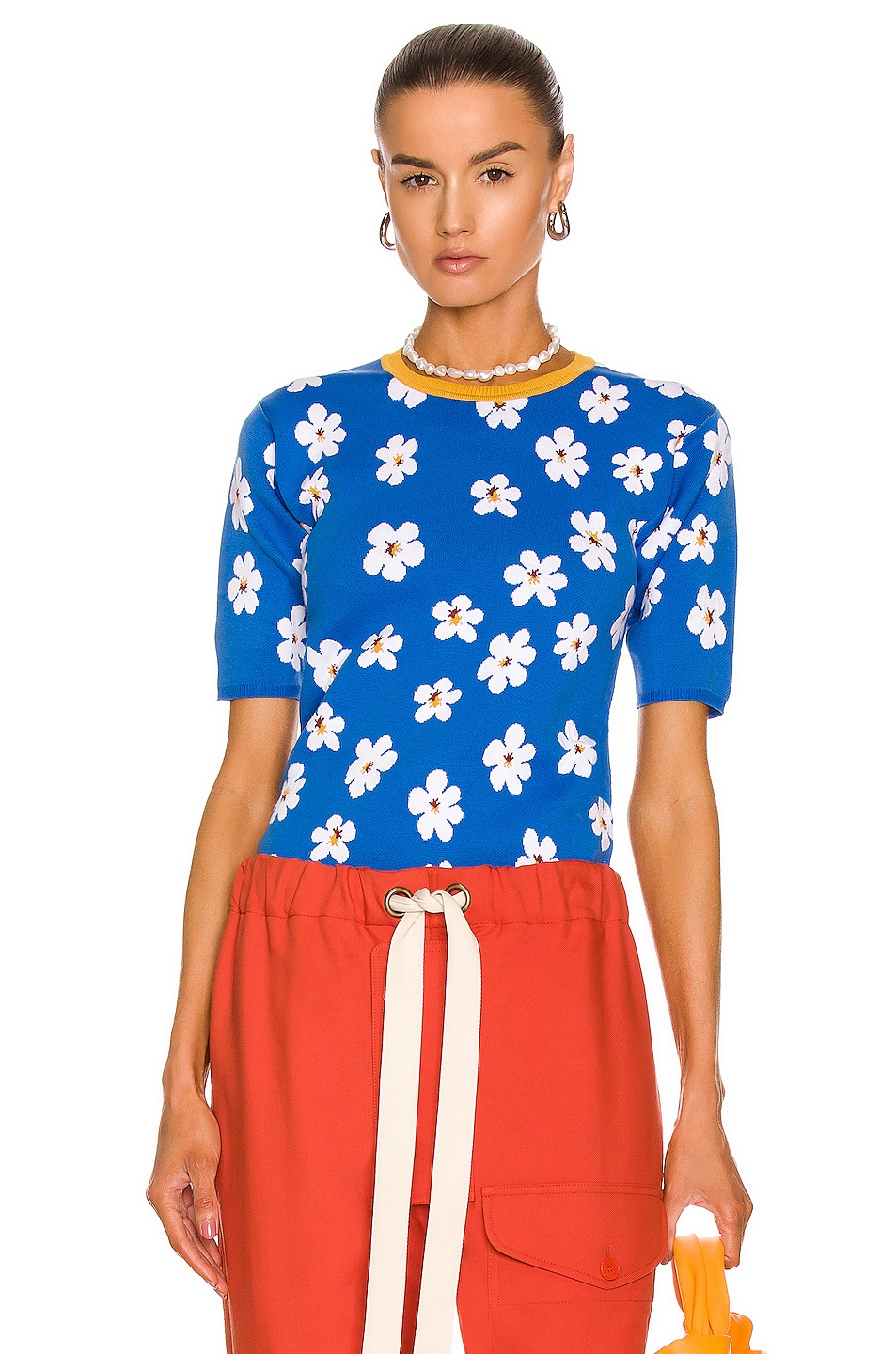 Image 1 of Marni Roundneck Sweater in Cobalt