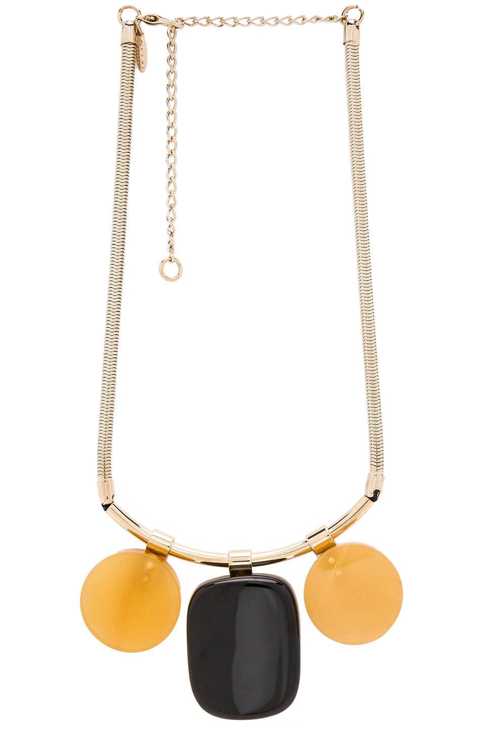 Image 1 of Marni Resin Necklace in Coal