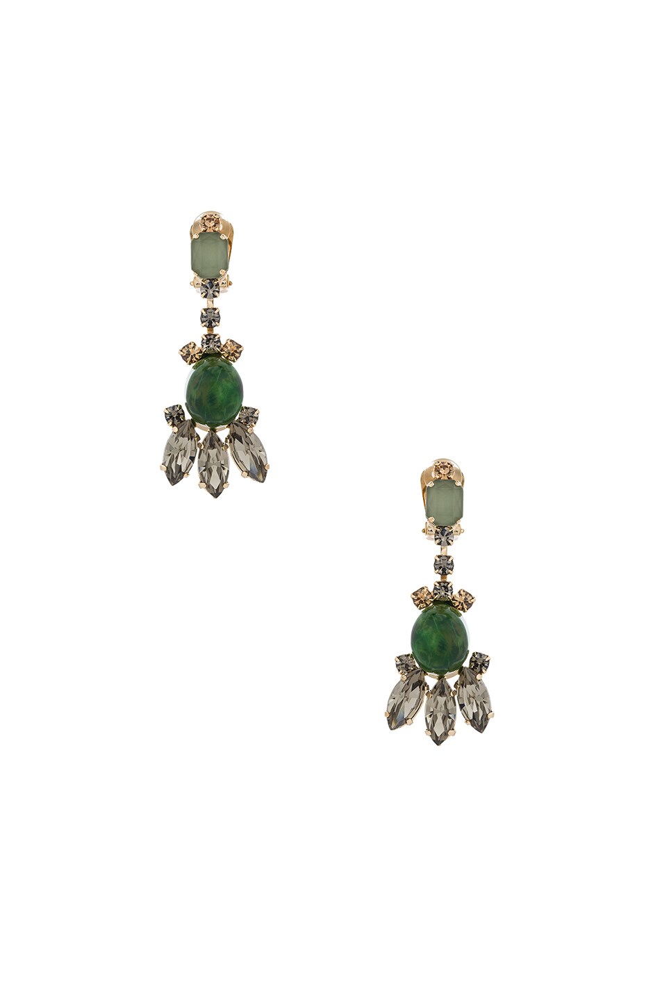 Image 1 of Marni Strass Earrings in Jade