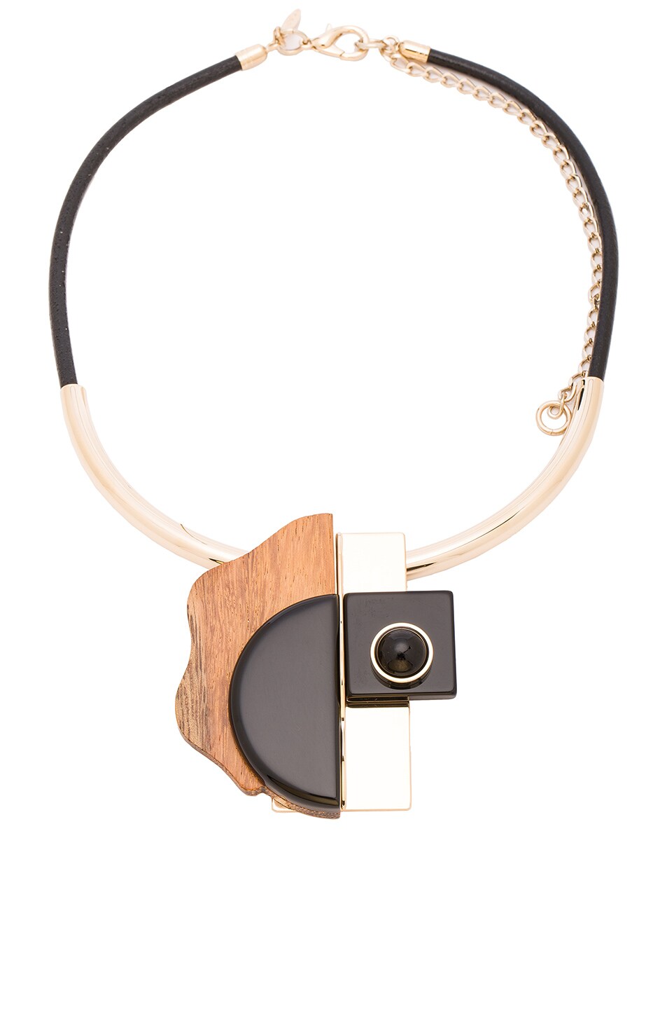 Image 1 of Marni Metal Necklace in Black