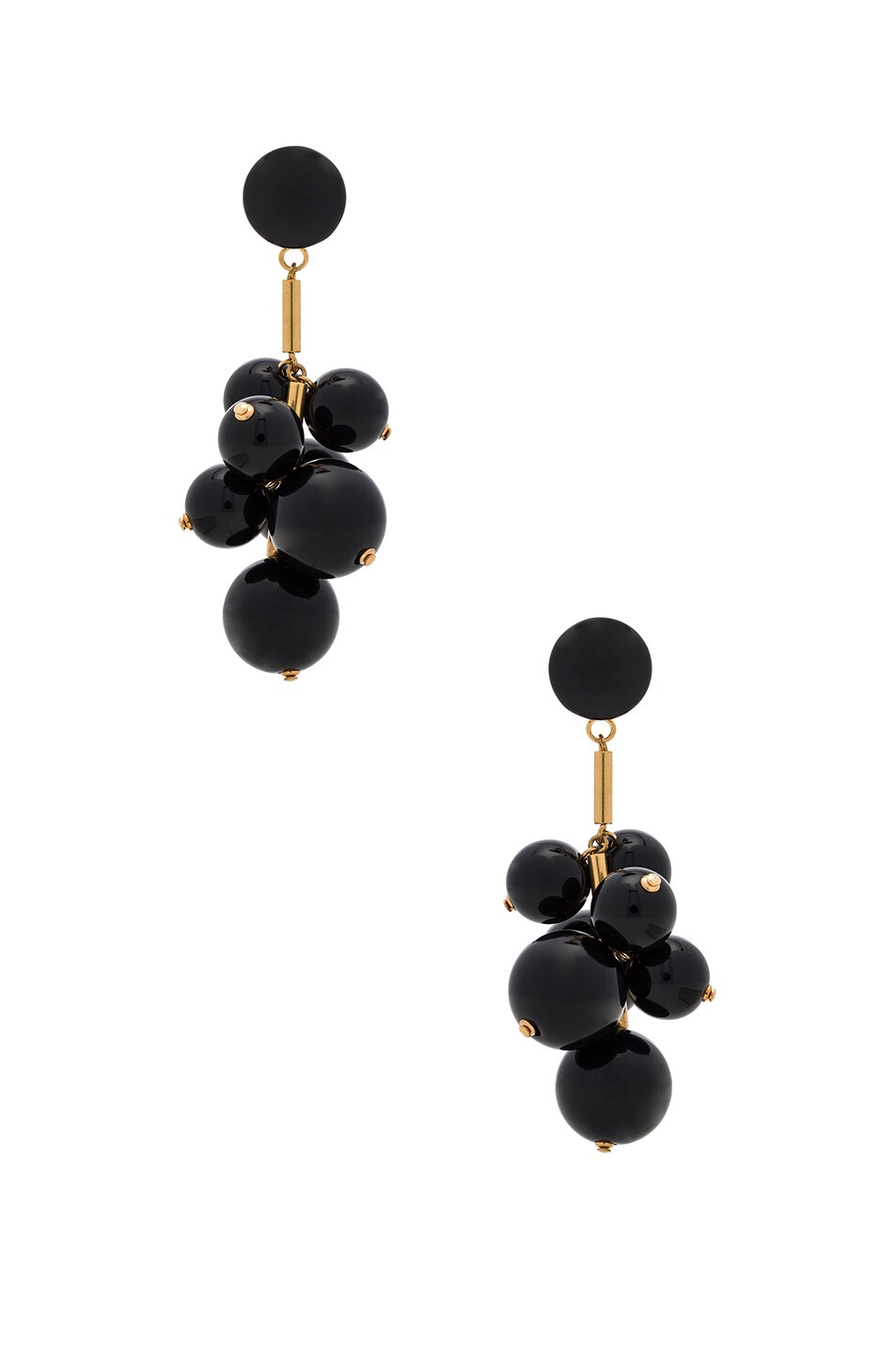 Image 1 of Marni Resin Earrings in Black