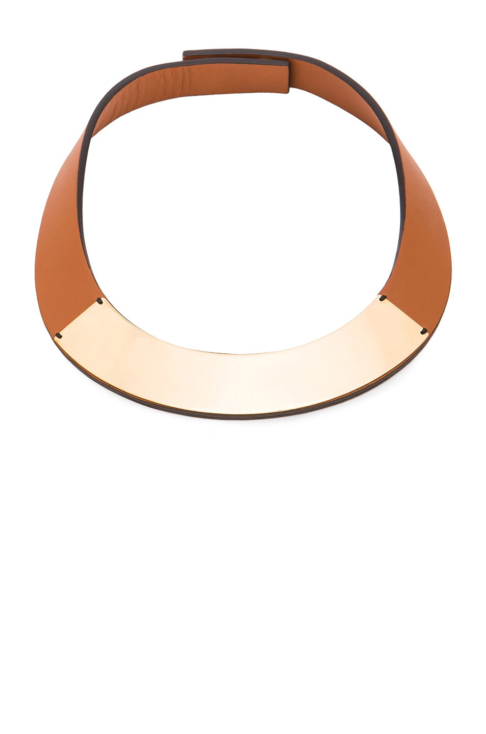 Image 1 of Marni Leather Necklace in Brick